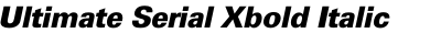 Ultimate Serial Xbold Italic